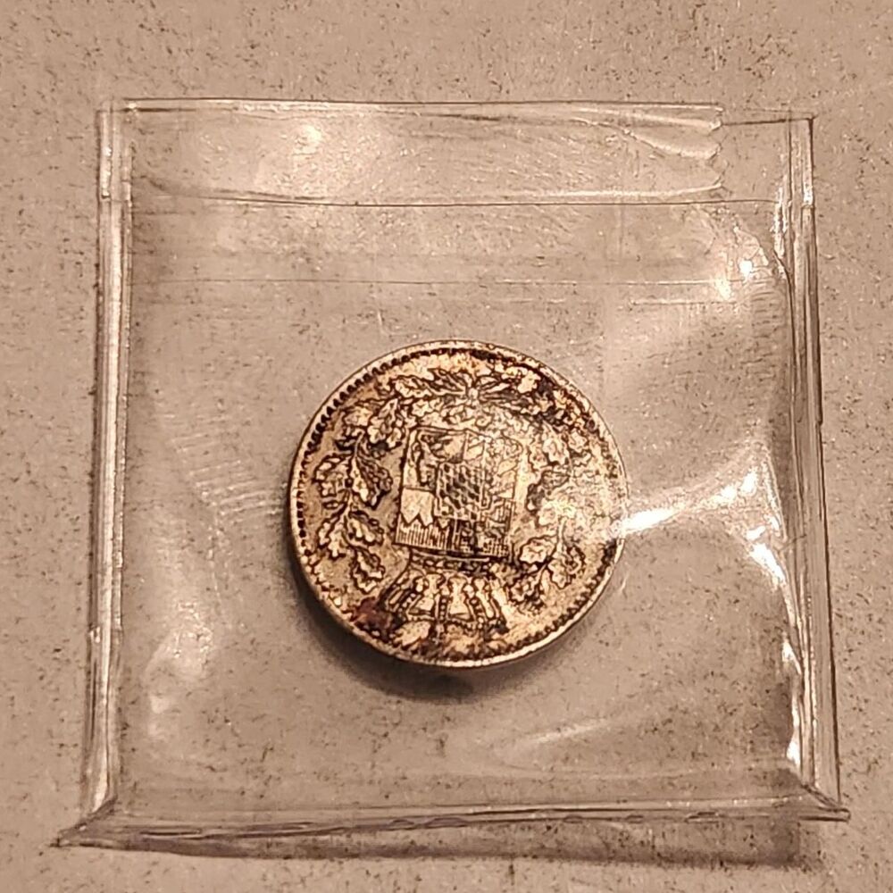 This is an authentic 1871 1 Pfennig copper coin...